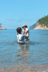 海楽しいね！