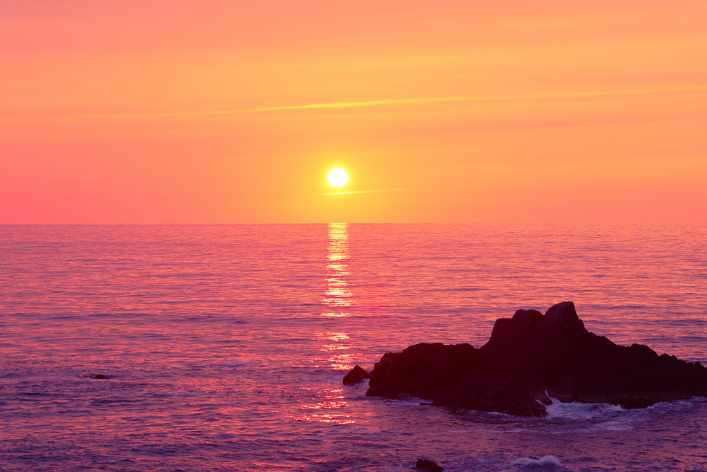 佐渡の夕陽