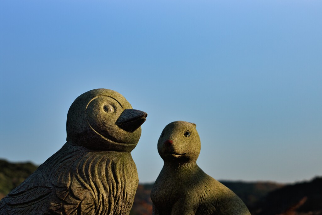 すずめとなに...?