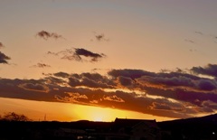 印象的な夕景