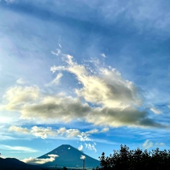 台風一過の富士山