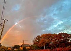11/25 日の入り後…虹
