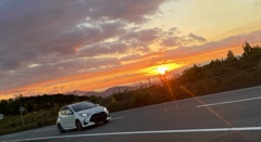 夕陽のドライブ