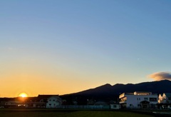 花粉光環の日没