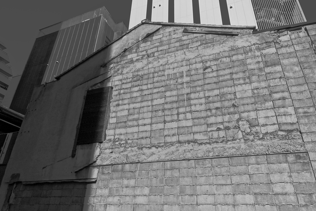 concrete  block  wall