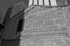 concrete  block  wall