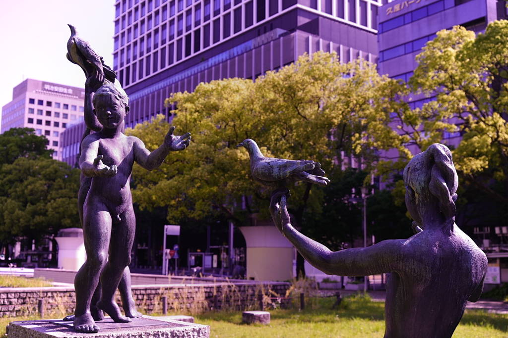 bronze statue