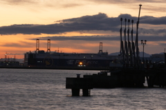 夕暮れの金城ふ頭　Ⅲ