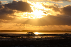 野付の夕景