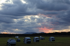 夕焼けの後