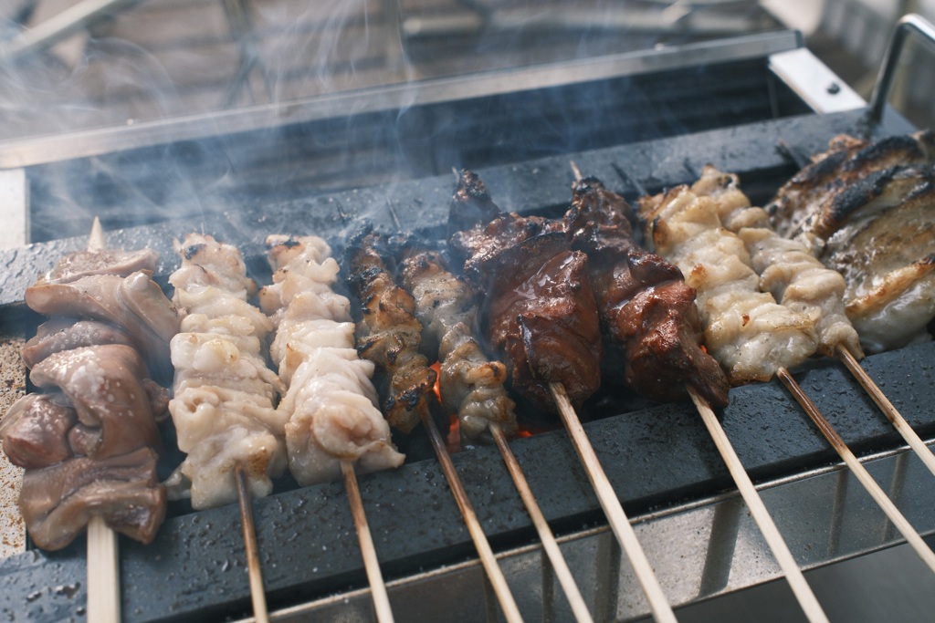 自宅で焼き鳥