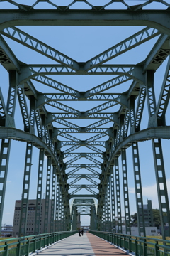 渡良瀬川のアーチ橋
