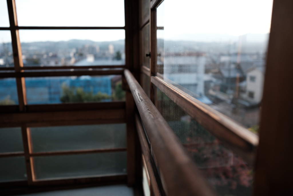 夕暮れの城下町