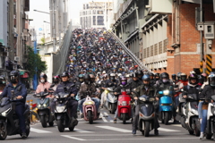バイクの滝