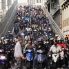 バイクの滝