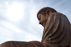 見張塔から　ずっと   　　聚楽園大仏さま