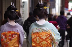 後ろ千両　前・・・　街なかスナップ　芸者さん