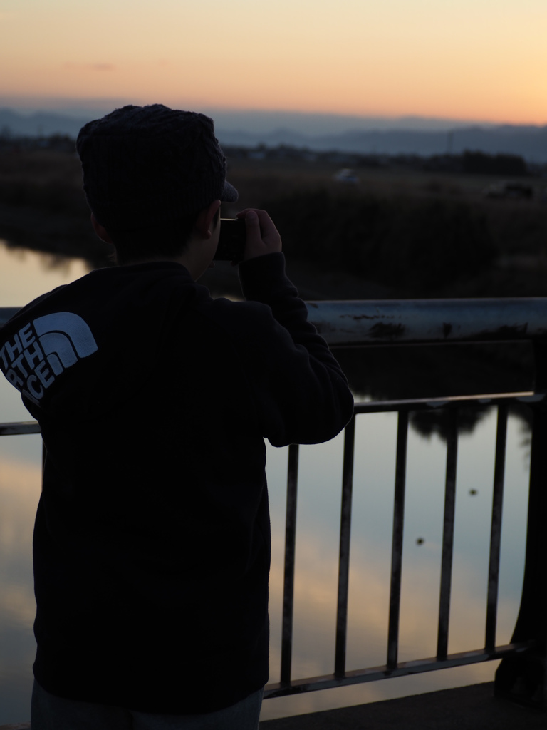 初日を狙う初カメラ