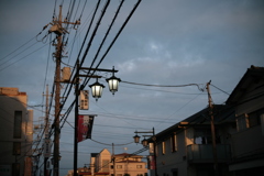 夕暮れ時の薄暗い時間