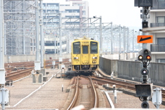 大分駅にて