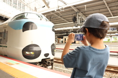 撮り鉄を撮影
