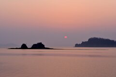 大浜桟橋の日の出