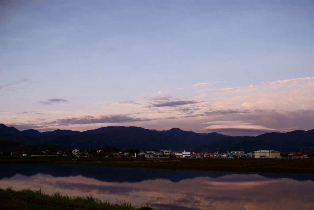 夕暮れ