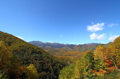 映えわたる山々