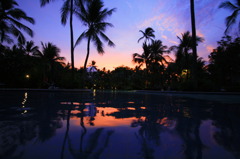 リゾートの夕焼け in バリ島