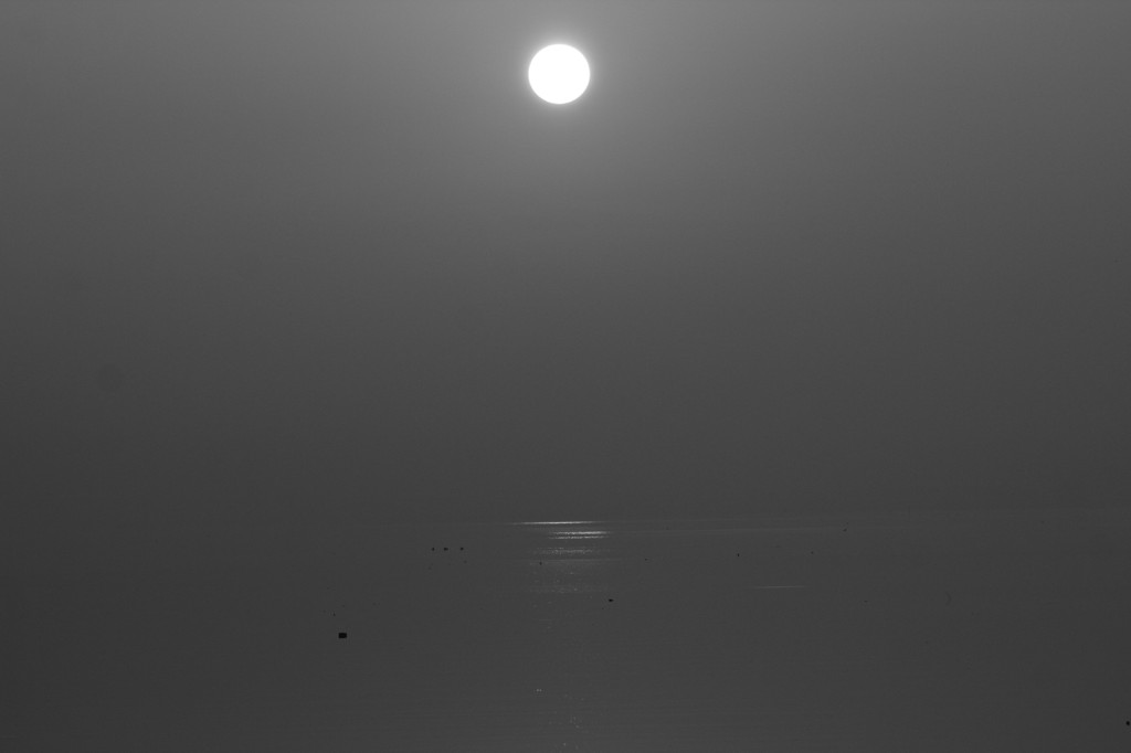 霧の中の太陽