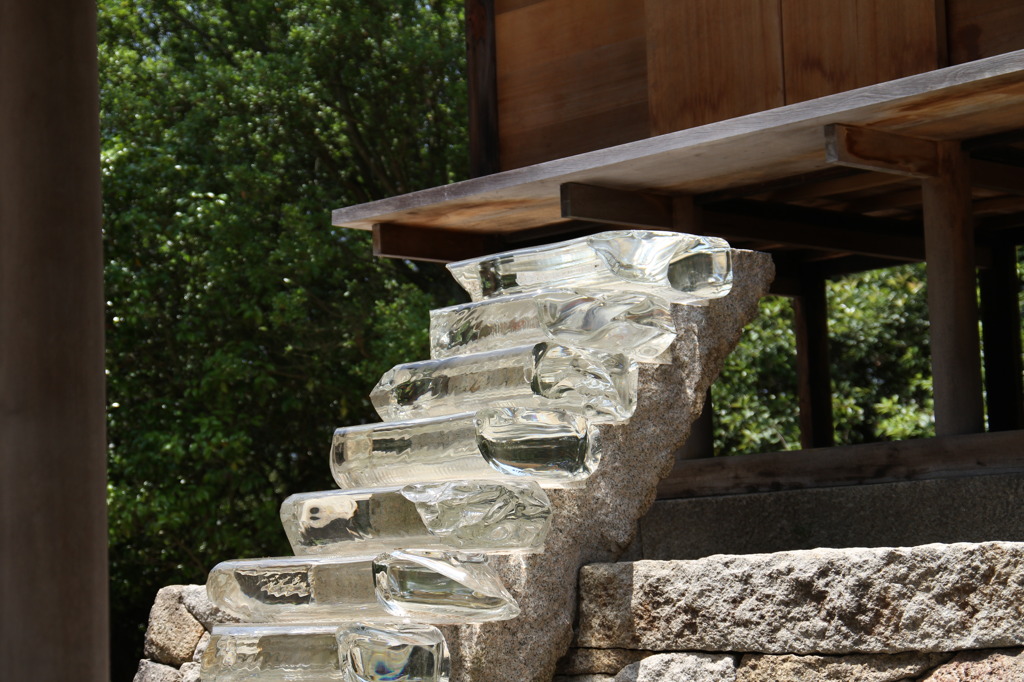 stairs made from glass