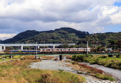 川音川を渡る御殿場線