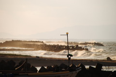 荒れる海・・・・