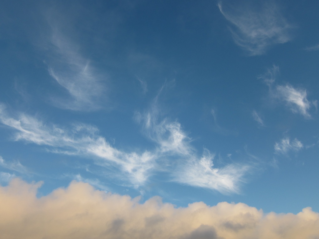 朝の雲