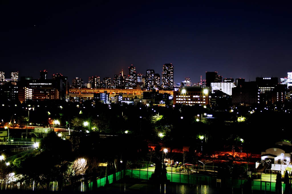 ベランダからの夜景