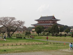 完成した平城京大極殿