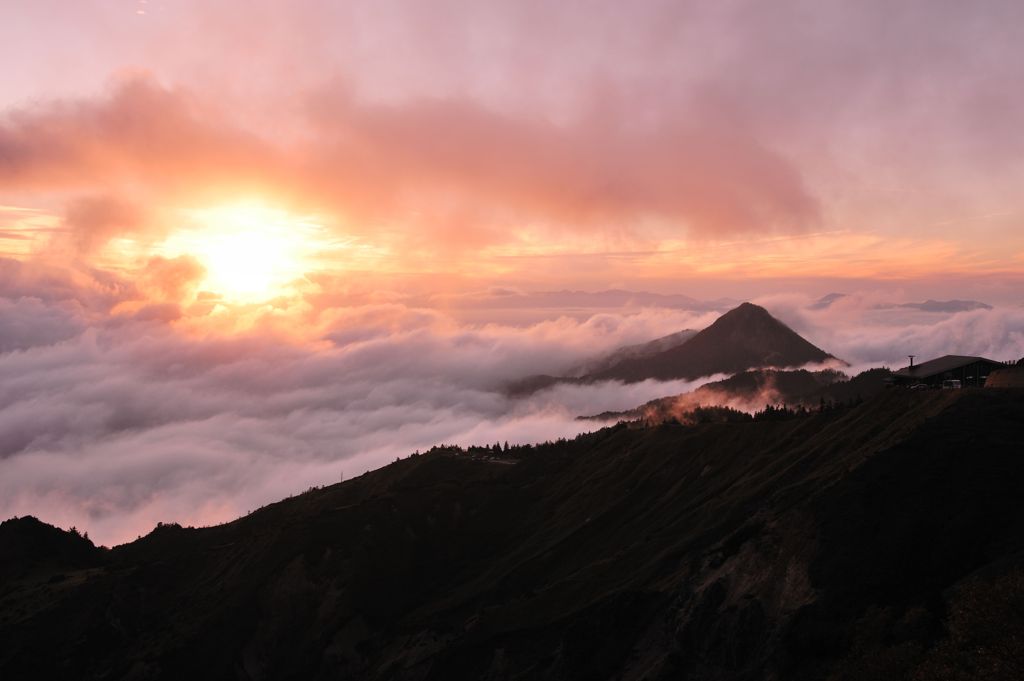 横手山の夕景1-3