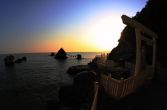 二見浦(夫婦岩)からの夜明け