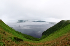 霧の摩周湖