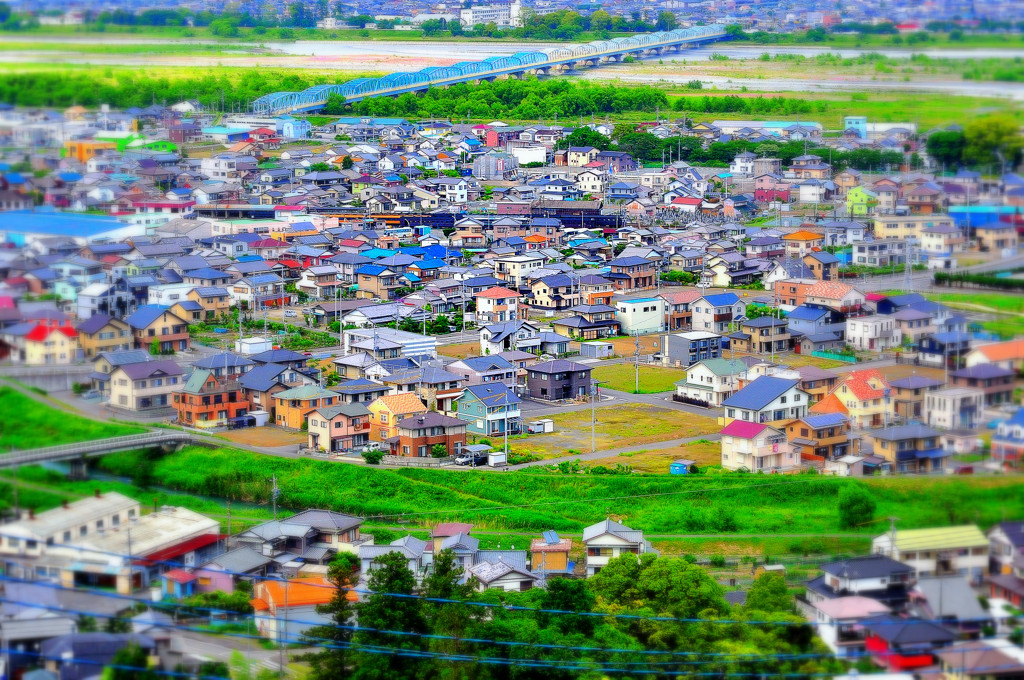 新金谷の町 ジオラマ