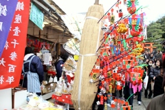 商売繁盛　花飾り