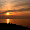 二人の夕陽