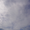 銅像と空に向かって…