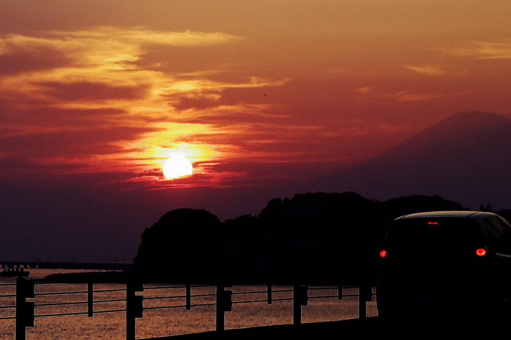 湘南の夕景