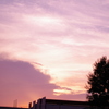 工場の夕映え