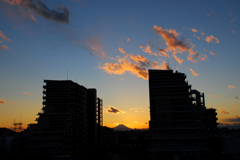 富士山、遠くから眺める