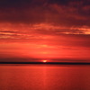 オホーツクの夕日