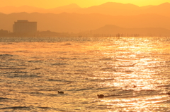 琵琶湖朝景色