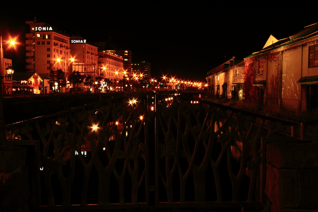 夜の運河