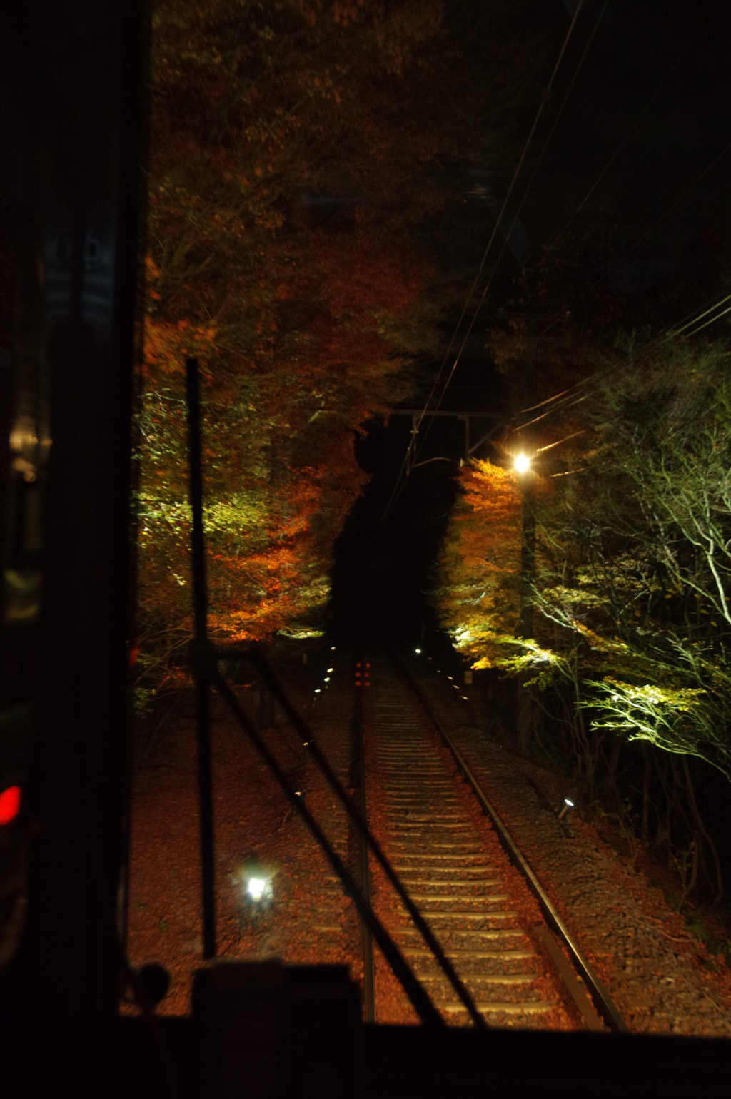 叡山電鉄紅葉トンネル